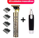 Kit Completo de Cuidados Masculinos – Barbeador + Aparador + Cortador de Cabelo